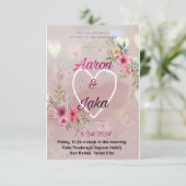 あなたの結婚式の日を思い出に残る日にする 招待状 (スタンド正面)