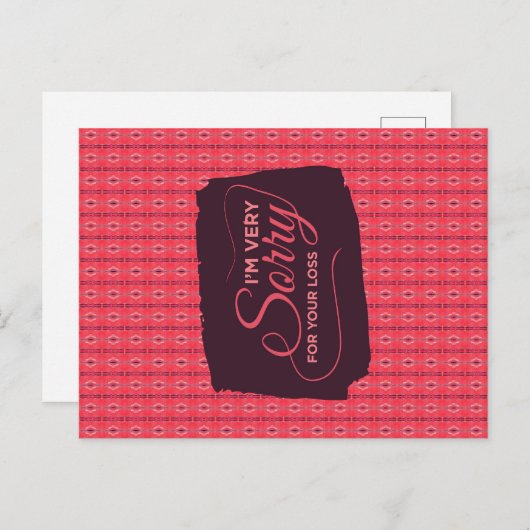 あなたの縦弦を失ってごめんなさい ポストカード (正面/裏面)