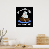 あなたの羊を漕いで 動物のダジャレ 面白い 羊の絵 ポスター (キッチン)