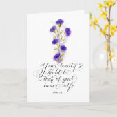 あなたの美しいの感動的な聖書の詩 カード (黄色い花)