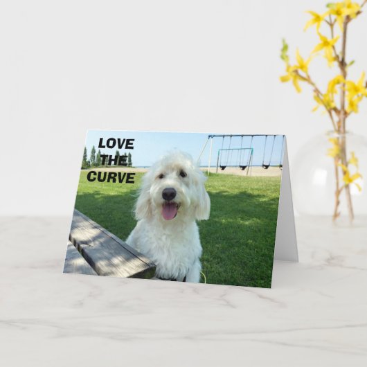 あなたの美しいスマイルの曲線を愛する カード (黄色い花)