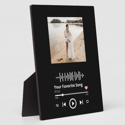 あなたの美しい瞬間とお気に入りの一緒に歌Pla フォトプラーク (側面)