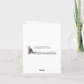 あなたの美しい考えること(空白のなメッセージカード) カード (裏面)