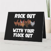 あなたの群れと一緒にロックアウトのチキンおもしろい210 カード (裏面)