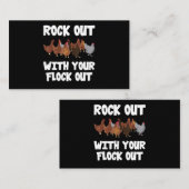 あなたの群れと一緒にロックアウトのチキンおもしろい210 名刺 (正面/裏面)