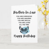 あなたの義理の兄のための素敵な誕生日メッセージ カード (黄色い花)