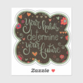 あなたの習慣かわいらしフローラトレンディー シール (シート)