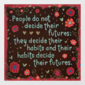 あなたの習慣を決める「インスピリビティ」窓用ステッカー ウィンドウサイン (シート)