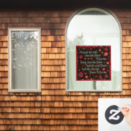 あなたの習慣を決める「インスピリビティ」窓用ステッカー ウィンドウサイン