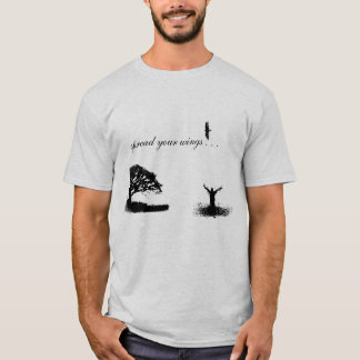 あなたの翼のティーを広げて下さい Tシャツ
