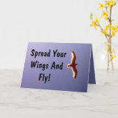 あなたの翼の挨拶状を広げて下さい カード (黄色い花)