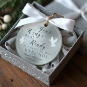 あなたの翼の準備ができて写真記念記念鳩 オーナメント