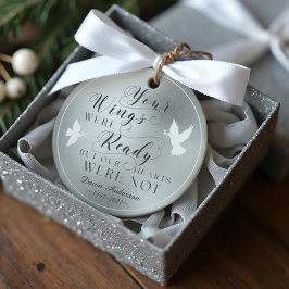 あなたの翼の準備ができて写真記念記念鳩 オーナメント