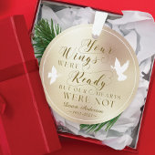 あなたの翼の準備ができて写真記念記念鳩 オーナメント