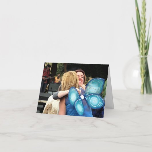 あなたの翼の誕生日を広げて下さい カード (正面)