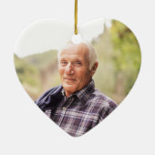 あなたの翼は写真のパーソナライズされた記念撮影された セラミックオーナメント (裏面)