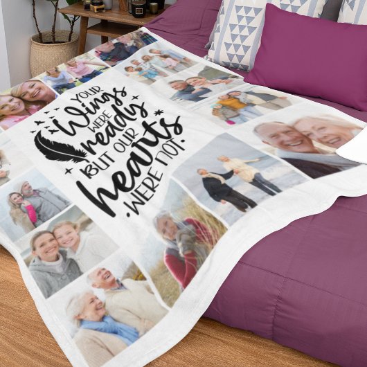 あなたの翼は写真の数々の記念撮影された フリースブランケット