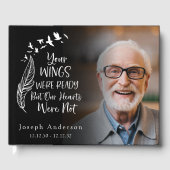 あなたの翼は写真追悼式の準備ができていた ゲストブック (正面)