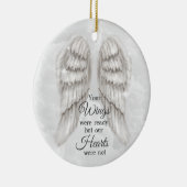 あなたの翼は準備ができていた我々のハートは記念されなかった セラミックオーナメント (右)