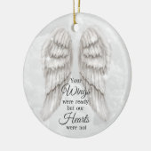 あなたの翼は準備ができていた我々のハートは記念されなかった セラミックオーナメント (左)
