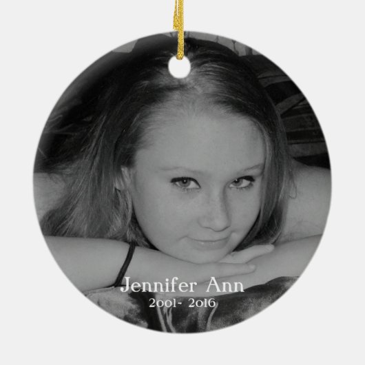 あなたの翼は準備ができていた我々のハートは記念されなかった セラミックオーナメント (裏面)