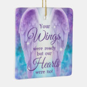 あなたの翼は準備ができていた我々のハートは記念されなかった セラミックオーナメント (右)