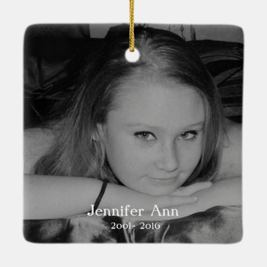 あなたの翼は準備ができていた我々のハートは記念されなかった セラミックオーナメント (裏面)