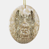 あなたの翼は準備ができていた我々のハートは記念されなかった セラミックオーナメント (右)