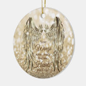 あなたの翼は準備ができていた我々のハートは記念されなかった セラミックオーナメント (左)