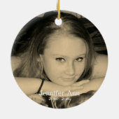 あなたの翼は準備ができていた我々のハートは記念されなかった セラミックオーナメント (裏面)