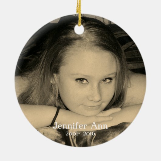 あなたの翼は準備ができていた我々のハートは記念されなかった セラミックオーナメント (裏面)