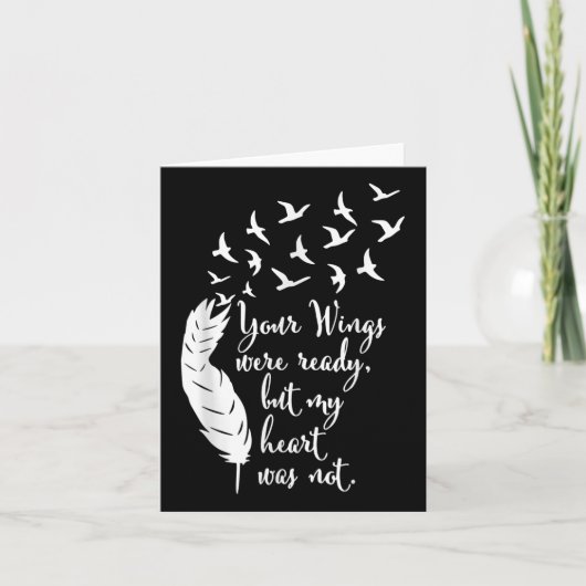 あなたの翼は準備ができていた、メモリアルデー、愛する記憶の中で カード (正面)