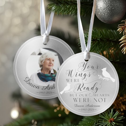 あなたの翼は準備ができてシルバーメモリアル(鳥)ショウジョウコウカンチョウ オーナメント