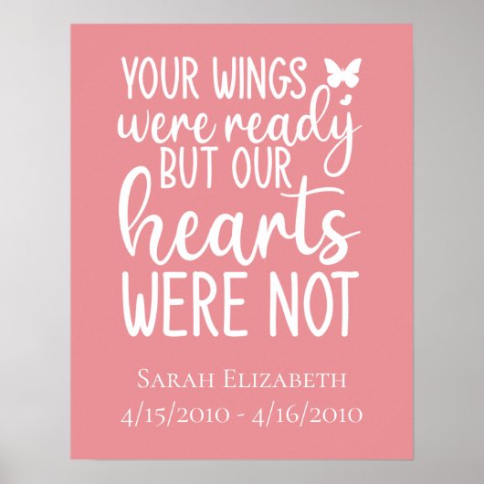 あなたの翼は準備されていたが私たちの心は準備ができていなかった ポスター (正面)
