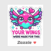 あなたの翼は、このハミングバードのシールのために作られた シール (シート)