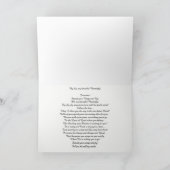 あなたの翼を広げ、飛ばして下さい蝶(中詩)を カード (内部)