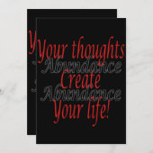 あなたの考えが人生を生み出す (正面/裏面)