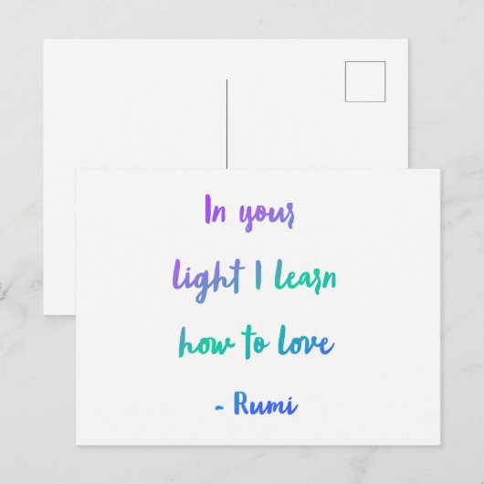 あなたの考えでは ポストカード (正面/裏面)