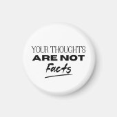 あなたの考えは事実ではないOCD引用文アラーム マグネット (正面)