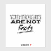 あなたの考えは事実OCDサポートではない シール (シート)
