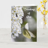 あなたの考えることは梳きます カード (黄色い花)