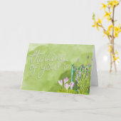 あなたの考えることは梳きます カード (黄色い花)