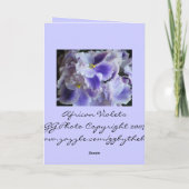 あなたの考えることは梳きます カード (裏面)