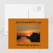 あなたの考えることは…、ちょうど言いたいと思いました ポストカード (正面/裏面)