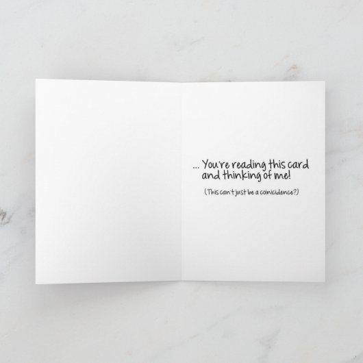 あなたの考えることは- Cudorablesを梳きます カード (内部)