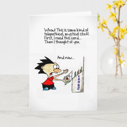 あなたの考えることは- Cudorablesを梳きます カード (黄色い花)