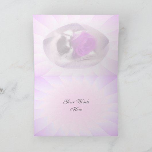 あなたの考えることばら色カード カード (内部)