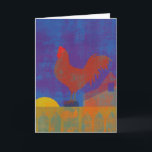 あなたの考えることオンドリの絵画 カード<br><div class="desc">納屋の隣の日の出の塀のオンドリのすばらしくコンテンポラリーなアートワーク。 この元のデジタル絵画は偽りなくユニークで絵画的な感じを作成するのに層になる技術を使用します。</div>