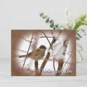 あなたの考えることカード-鳥を持つブラウン カード (スタンド正面)