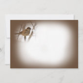 あなたの考えることカード-鳥を持つブラウン カード (裏面)